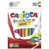 CARIOCA MAGIC ERASABLE FELT TIP PENS 10 PIECES